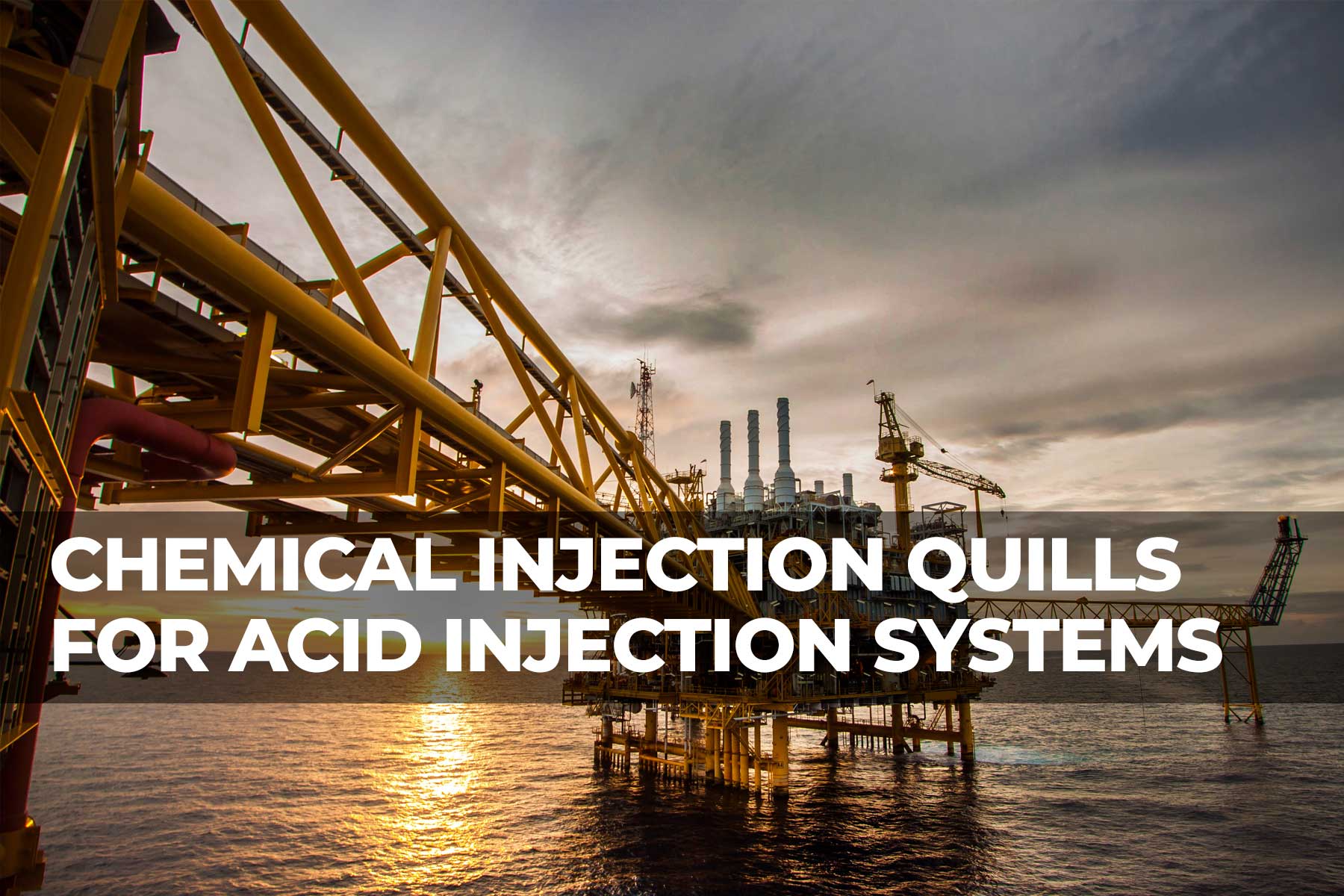 Chemical injection quills for use in acid injection systems