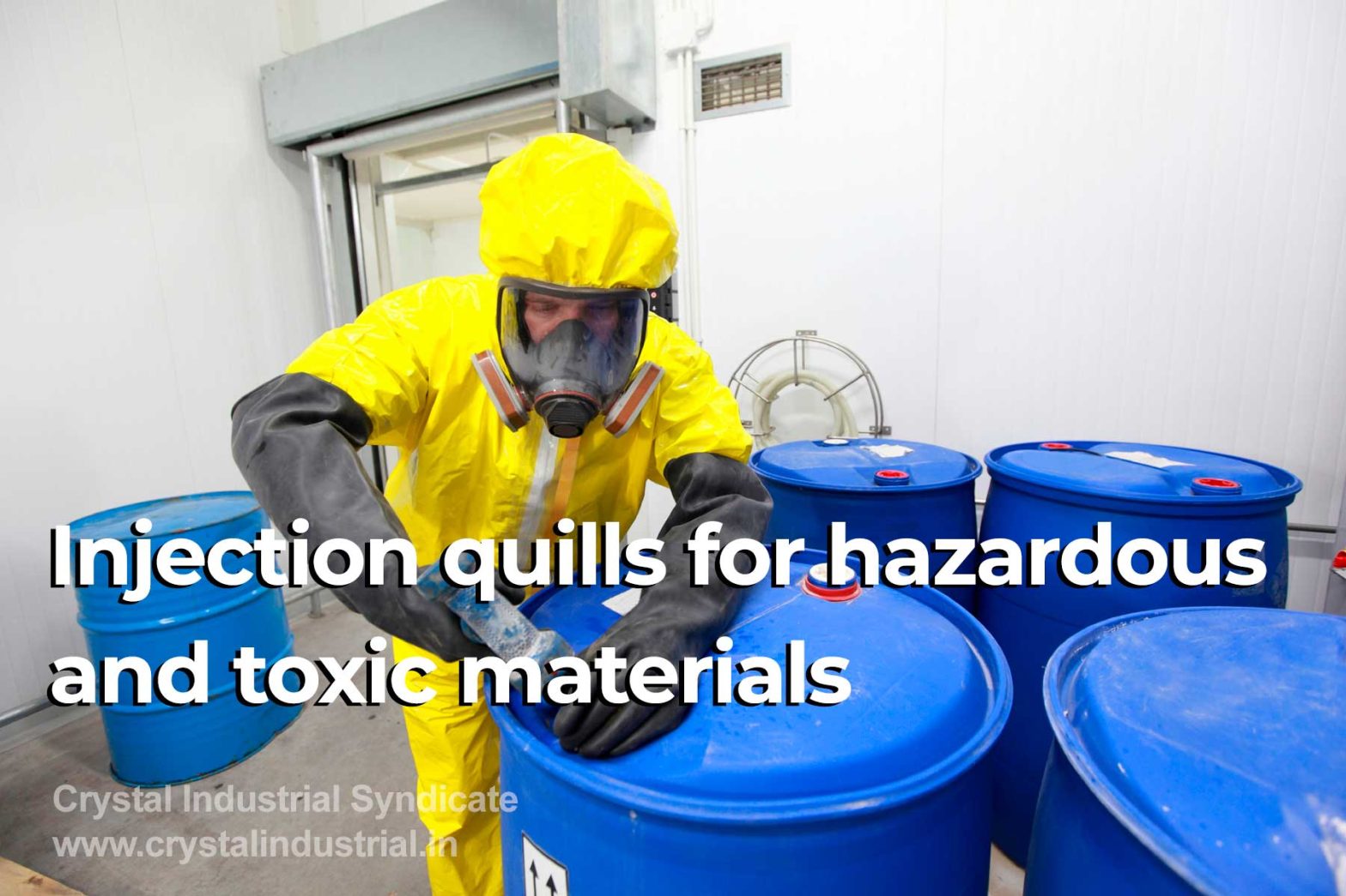 Injection quills for hazardous materials