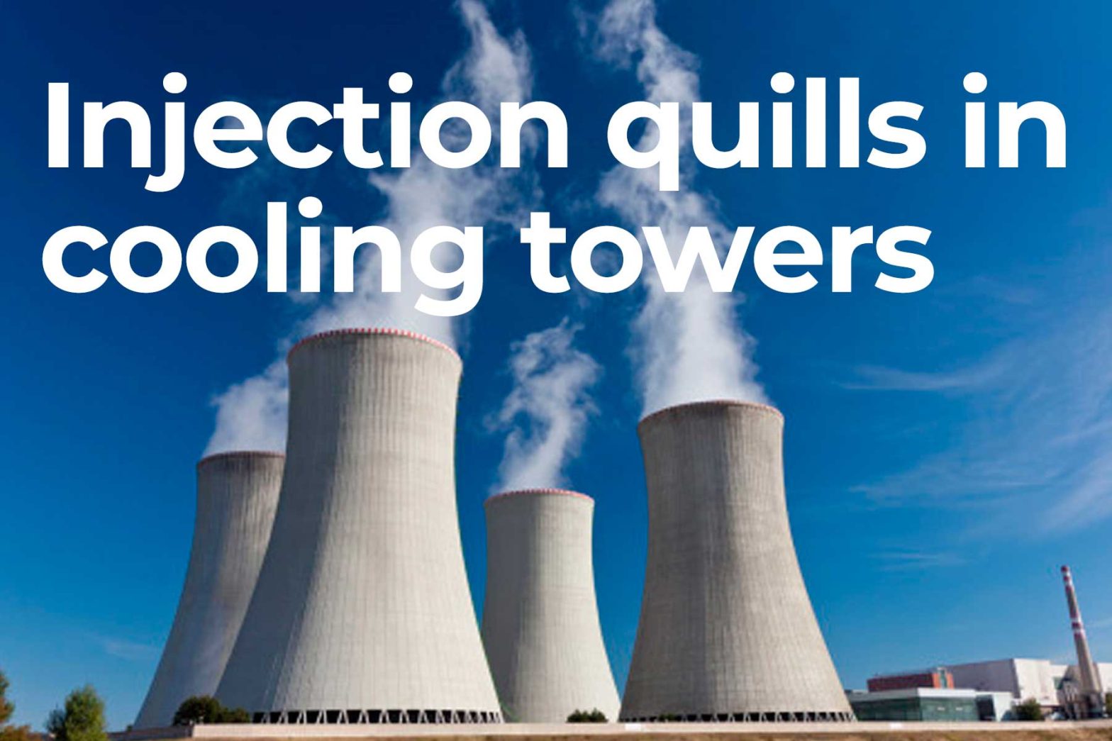 Purpose of injection quills in cooling towers